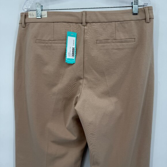 Liverpool Los Angeles Kelsey Straight Trouser Tan Stretch Work Pants Women’s 12 - Picture 5 of 14